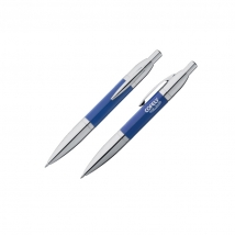 Bolígrafo metálico azul para Cofely