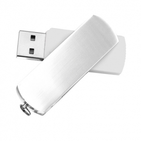 Memorias USB de 8 Gb con cuerpo de plástico y twist de aluminio