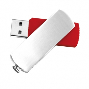 Memorias USB de 8 Gb con cuerpo de plástico y twist de aluminio