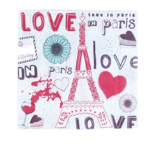 Lote 20 Servilletas "Love In Paris"