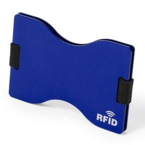 Tarjetero de aluminio con protector RFID