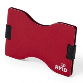 Tarjetero de aluminio con protector RFID
