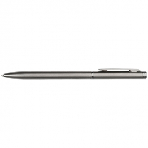 Bolígrafo metálico elegante en forma delgada.
