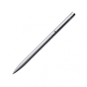 Bolígrafo metálico elegante en forma delgada.