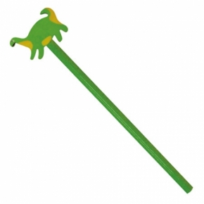Lápiz de madera con goma de figura: dinosaurio
