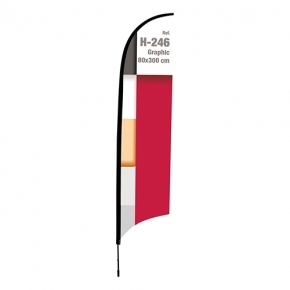 Bandera con forma de pluma 3 m