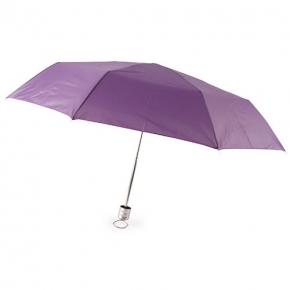 Paraguas plegable con mástil cromado