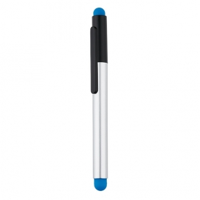 Bolígrafo con soporte para teléfono, azul