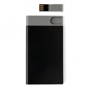 Powerbank 2500 mAh con USB 8GB *, negro