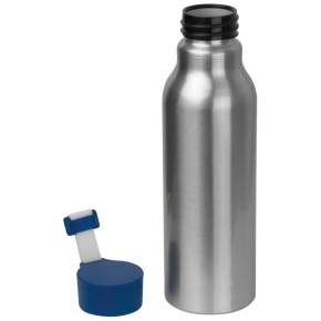 Botella de aluminio con tapón de silicona