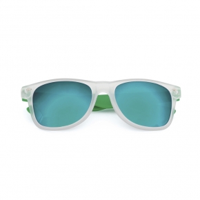Gafas de sol UV400 transparentes con lentes espejadas