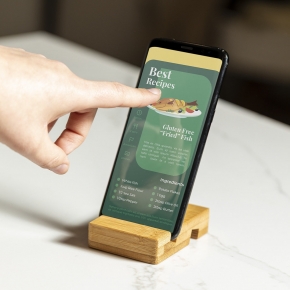 Soporte de Bambú para Smartphone / Tablet