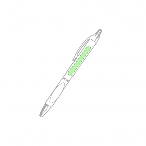 Bolígrafo con clip y zona antideslizante de color
