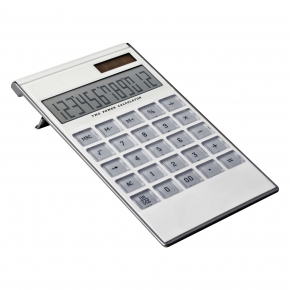 Calculadora escritorio, solar y pilas, 12 dígitos.