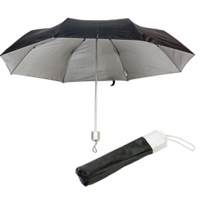 Paraguas automático plegable con funda e interior blanco