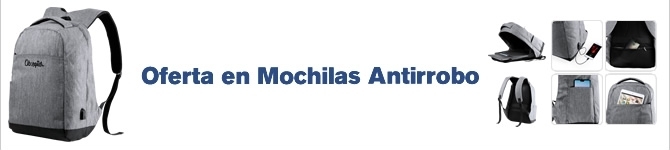 Oferta en Mochilas Antirrobo