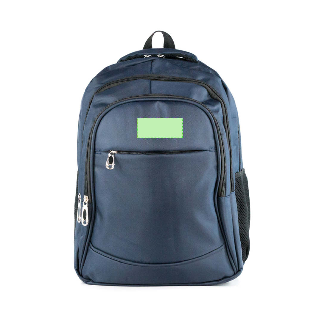 Mochila de nylon 600D con 4 bolsillos exteriores, portátil 15