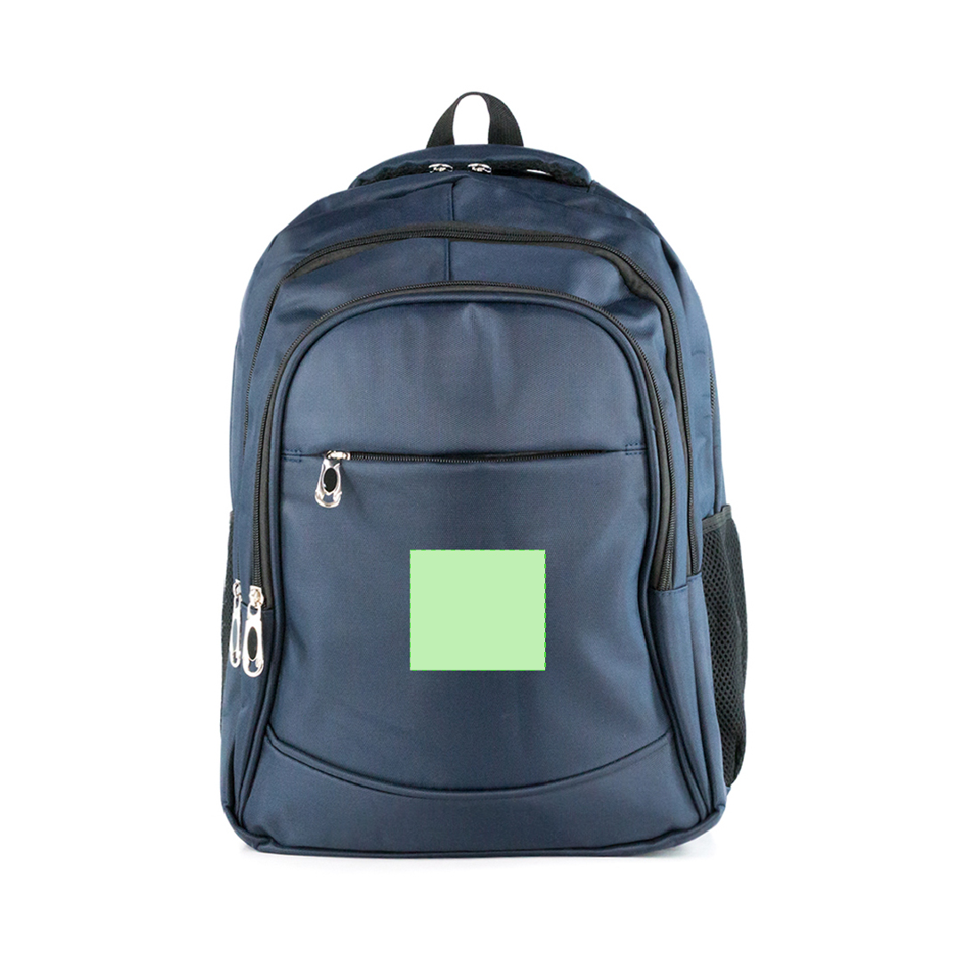 Mochila de nylon 600D con 4 bolsillos exteriores, portátil 15
