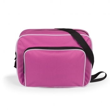 Bolso multiusos de poliéster 600D bicolor con bandolera negra y base antideslizante