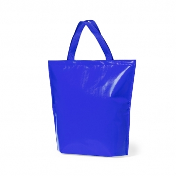 Bolsa nevera non-woven laminado brillante de gran capacidad con velcro y asas nylon — hasta 7 kg
