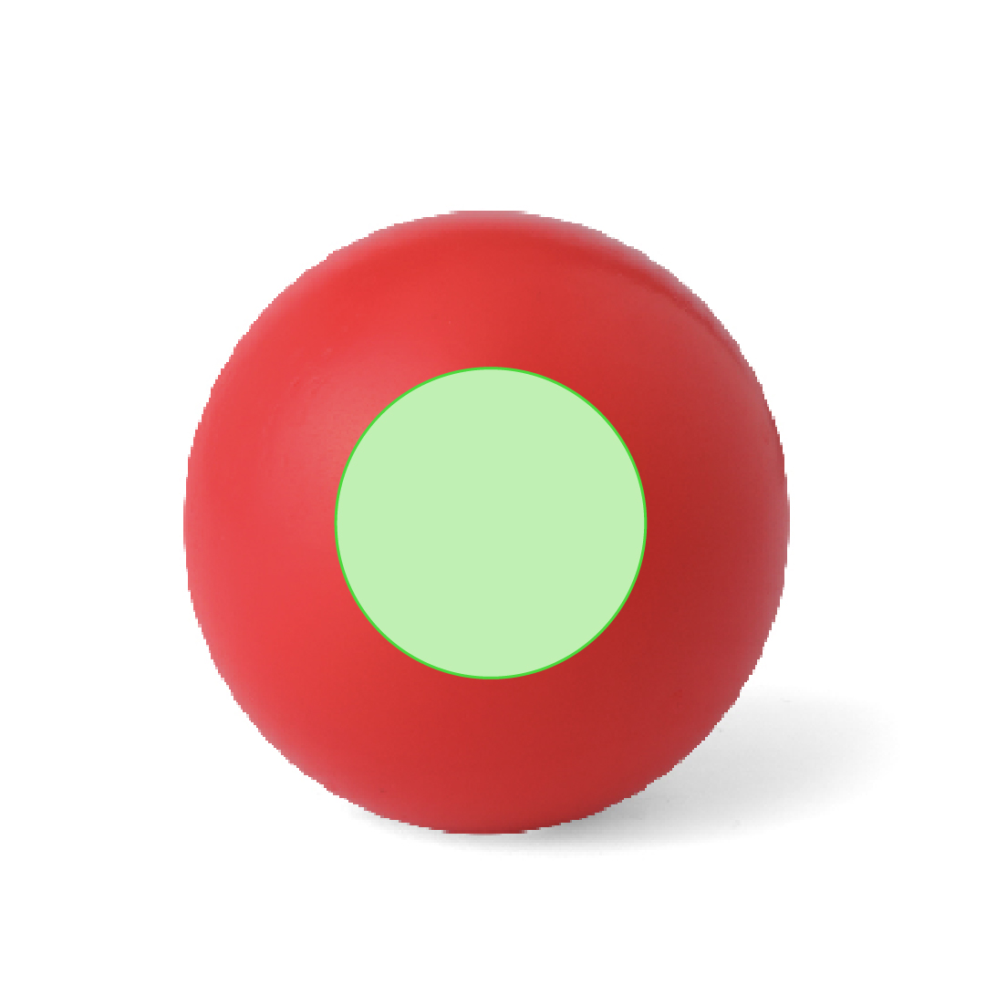 Pelota antiestrés de PU en colores vivos