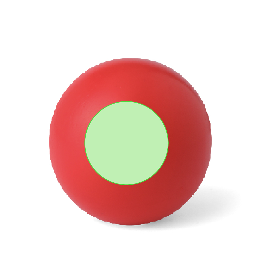 Pelota antiestrés de PU en colores vivos