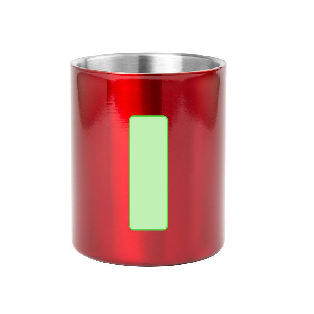 Taza de acero inoxidable clásica con asa 280 ml