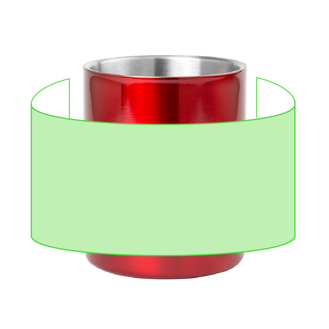 Taza de acero inoxidable clásica con asa 280 ml