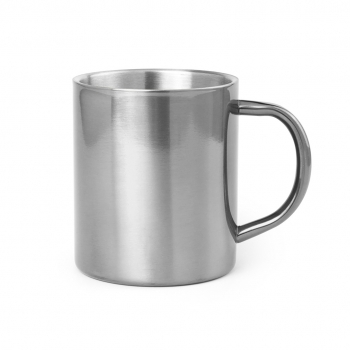 Taza de acero inoxidable clásica con asa 280 ml