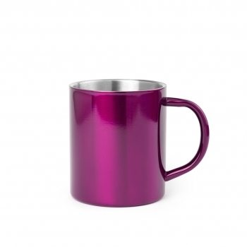 Taza de acero inoxidable clásica con asa 280 ml
