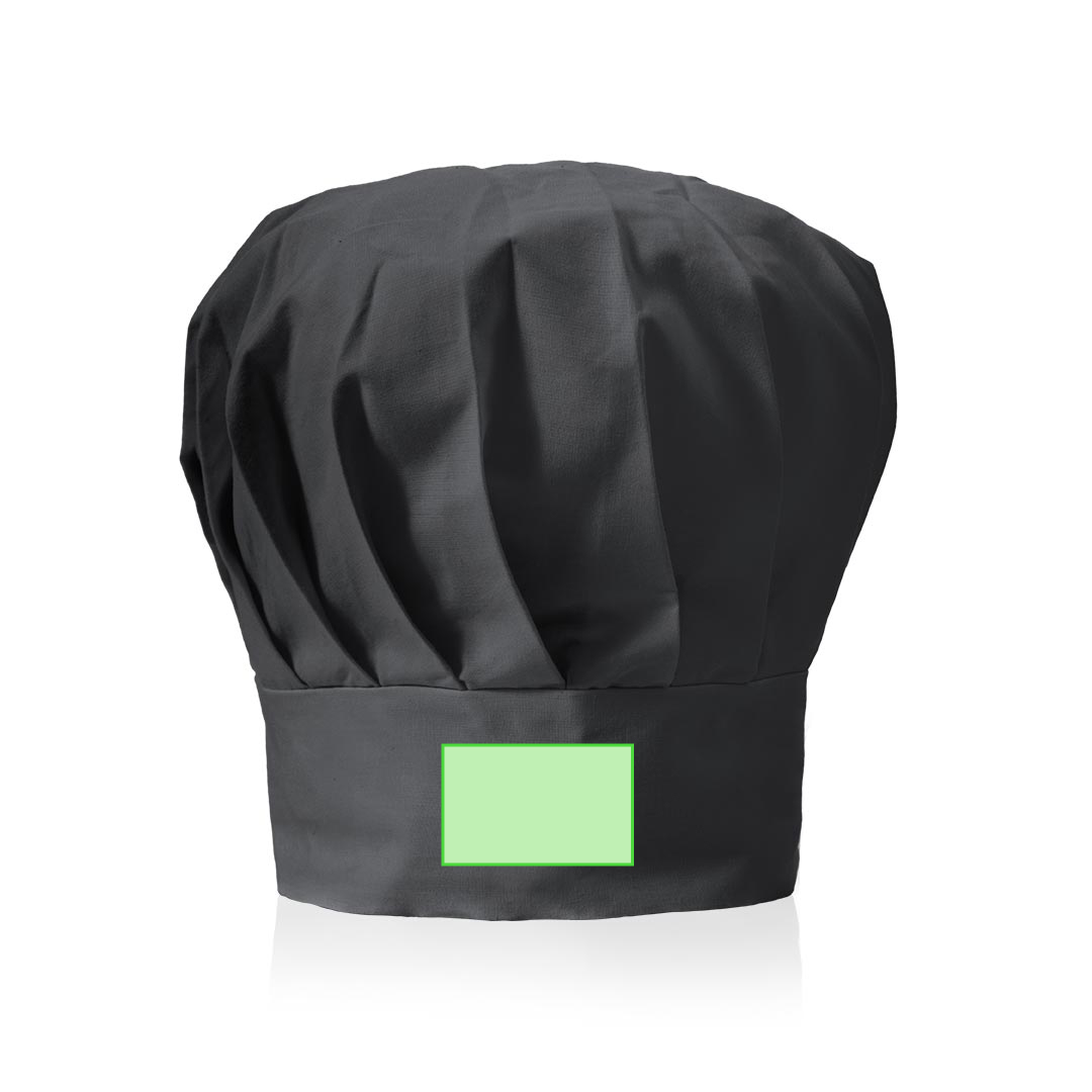 Gorro de cocina de algodón y poliéster TC con cinta ajustable
