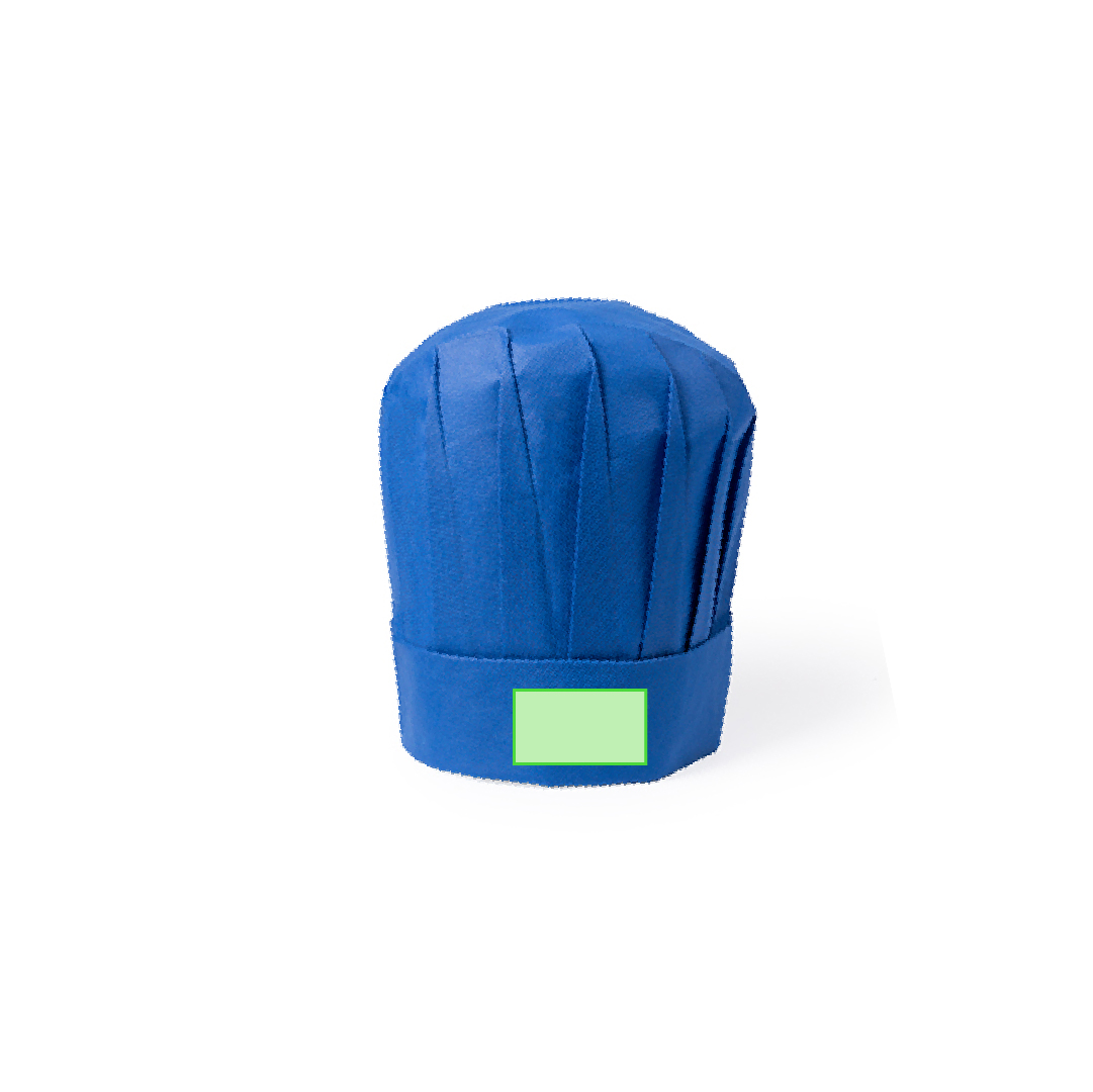 Set infantil delantal y gorro cocina non-woven colores vivos bolsillo