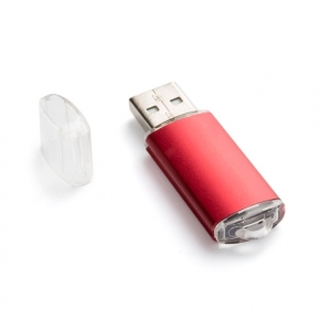 Memoria USB barata de plástico con cobertura de aluminio 1GB-32GB