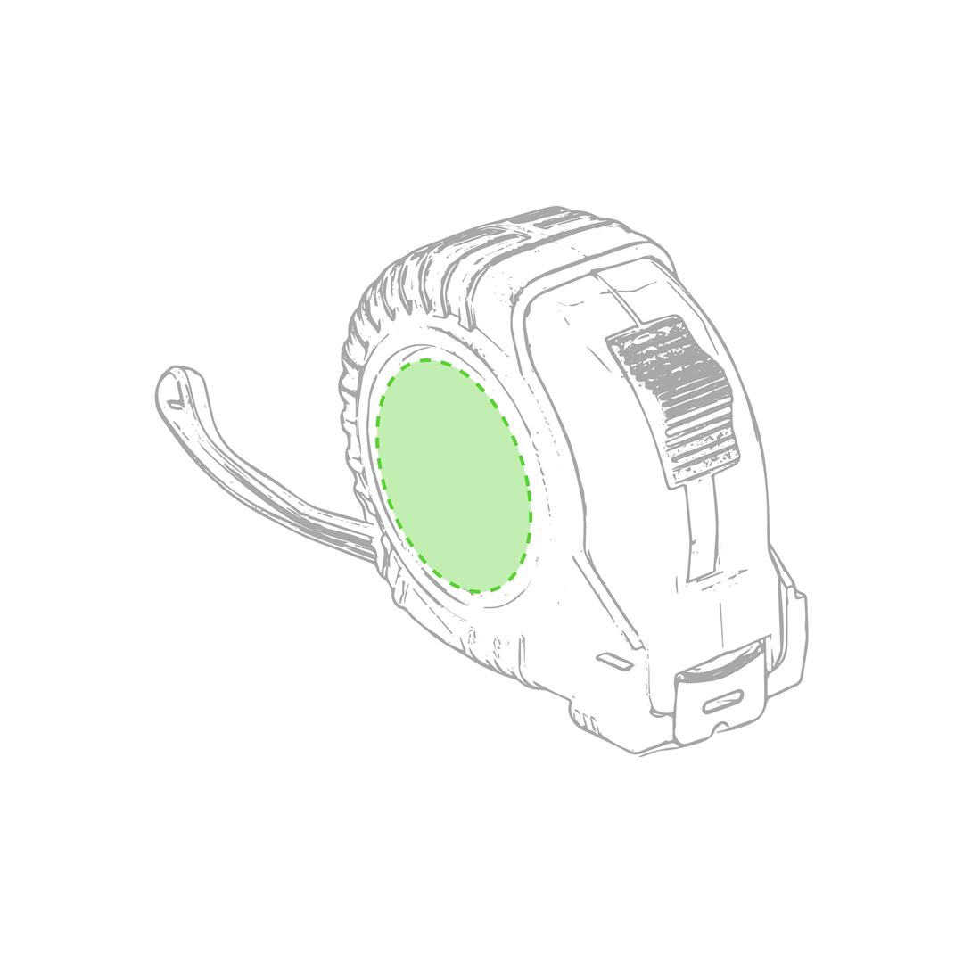 Flexómetro con freno clip incluido medición precisa cinta resistente profesional