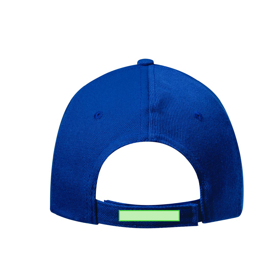 Gorra 5 paneles con visera plana acolchada de algodón y poliéster grueso en colores vivos