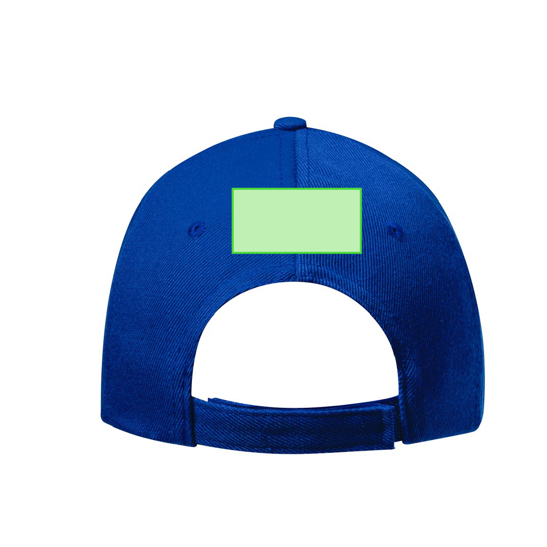 Gorra 5 paneles con visera plana acolchada de algodón y poliéster grueso en colores vivos