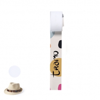 Cinta de poliéster para sombrero 67 x 3,2 cm especial para marcaje en sublimación