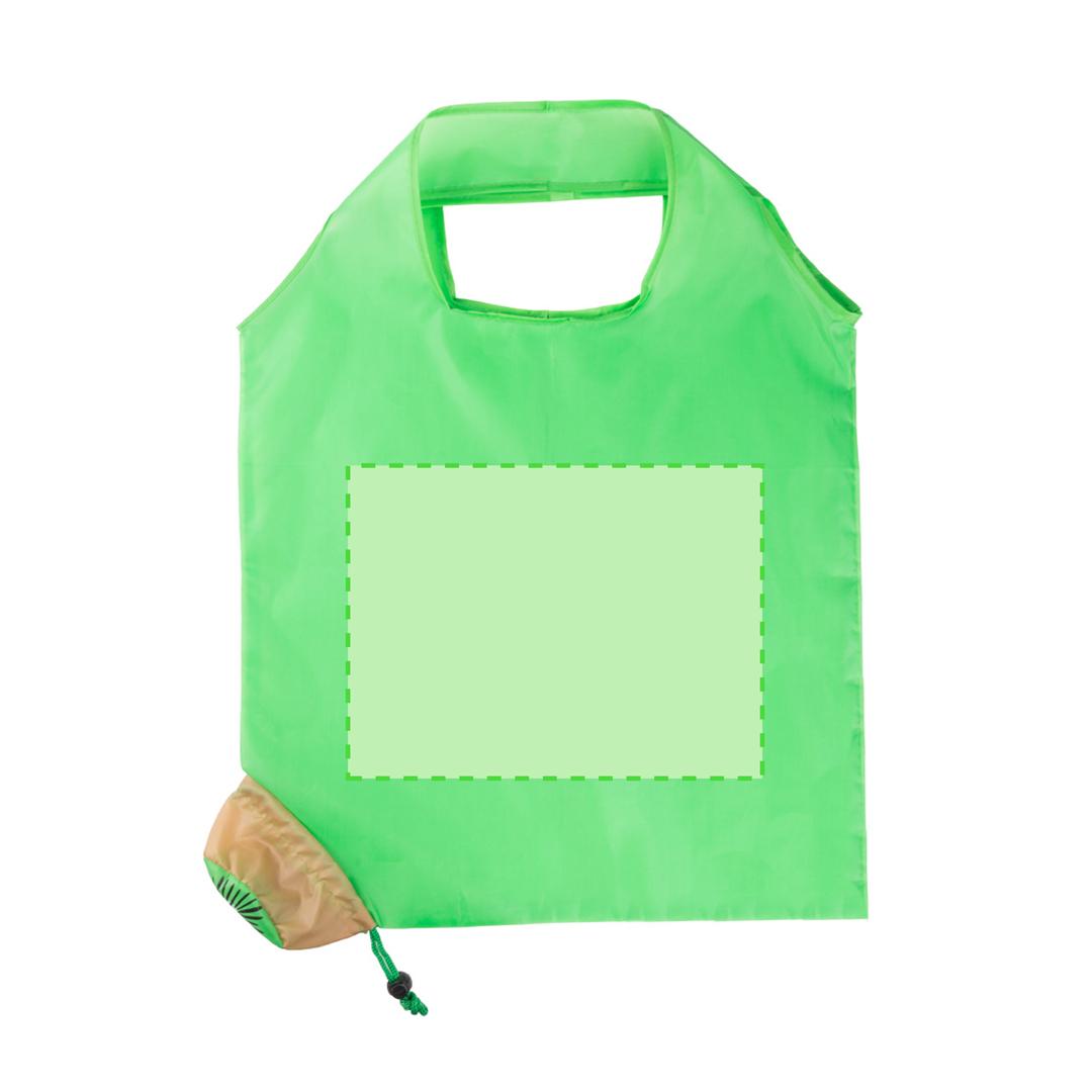 Bolsa plegable de poliéster soft-touch con cordón de cierre