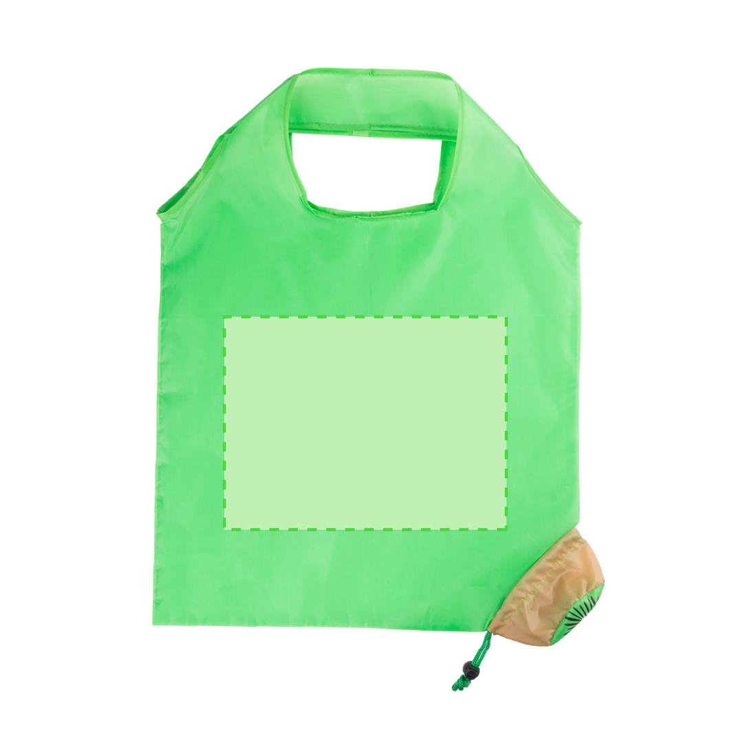 Bolsa plegable de poliéster soft-touch con cordón de cierre