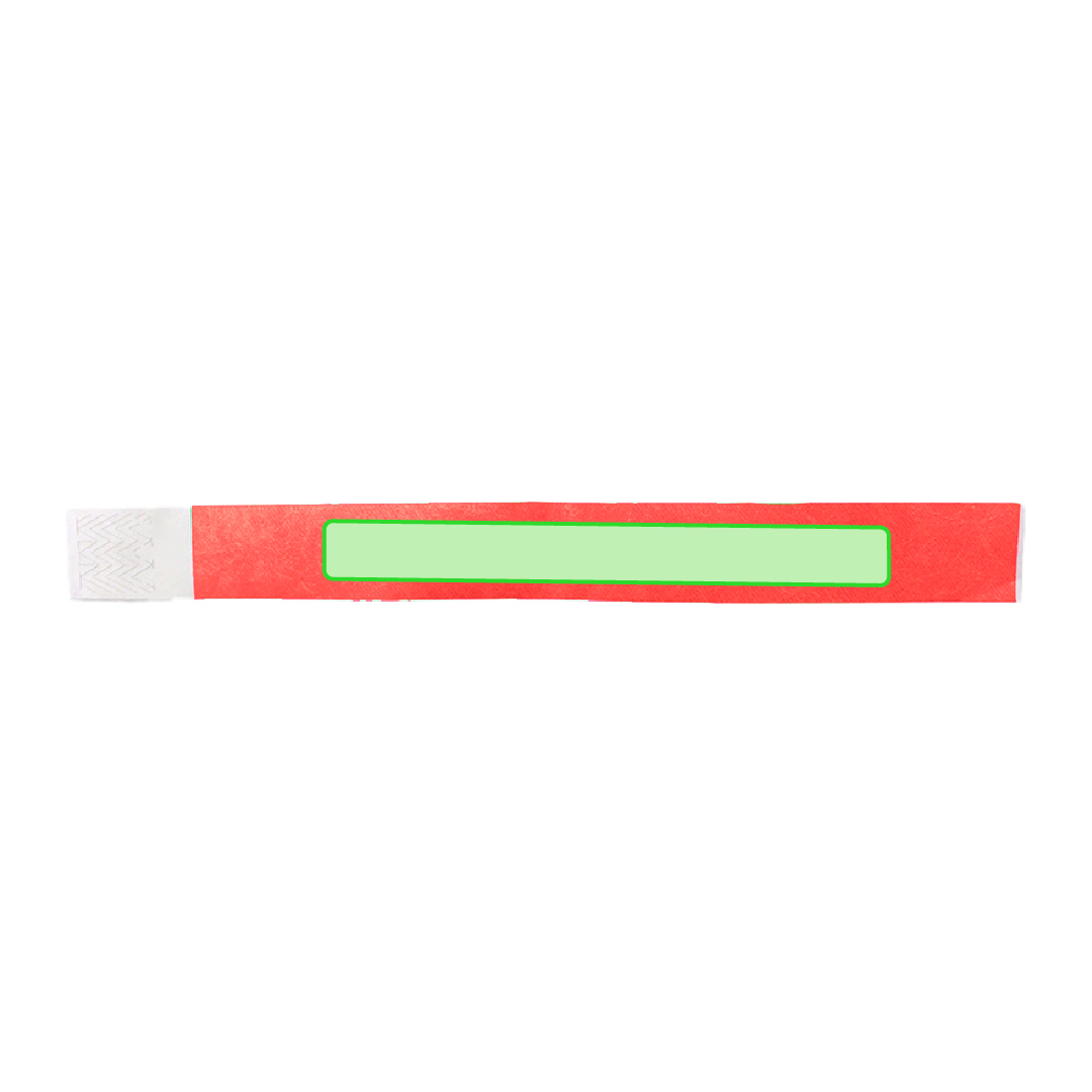 Pulsera para eventos en Tyvek® resistente al agua con cierre adhesivo de seguridad y numeración individual