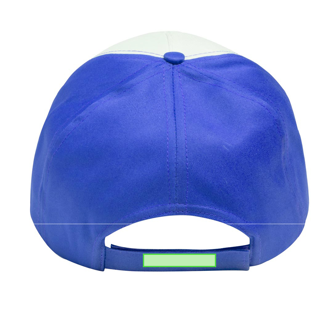Gorra trucker 5 paneles de poliéster con panel frontal blanco para sublimación y cierre de velcro