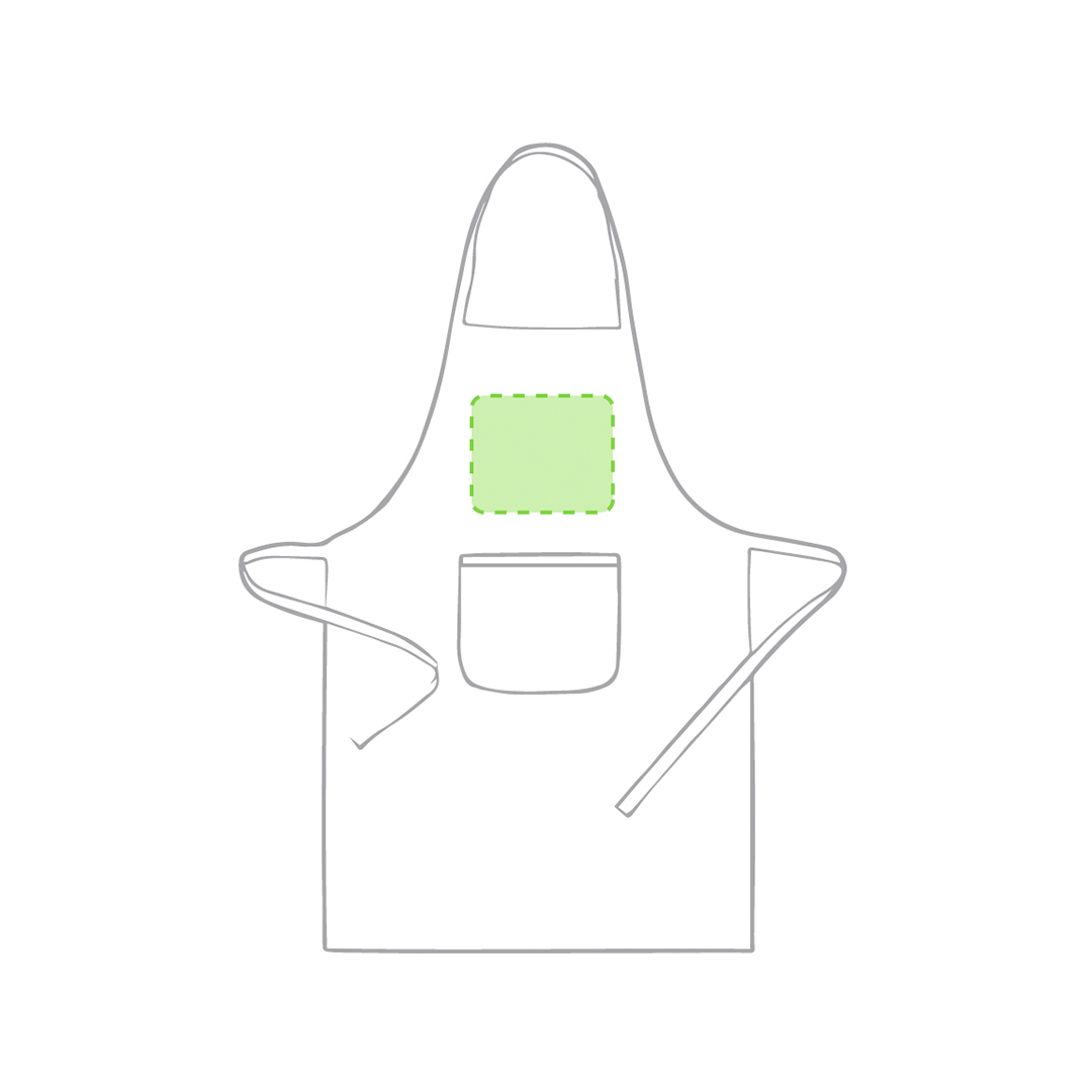 Delantal de cocina de mezcla algodón y poliéster profesional