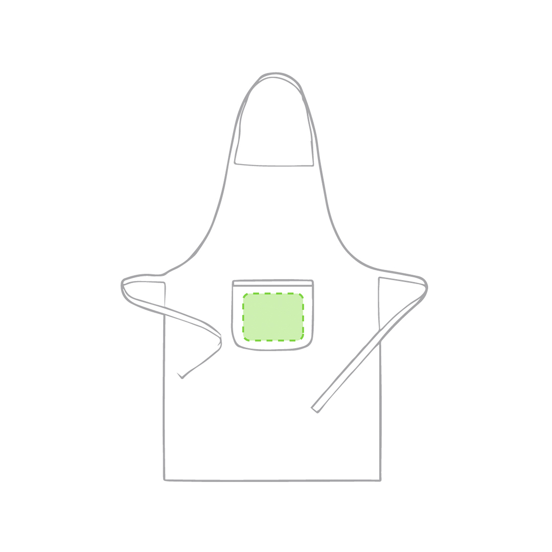 Delantal de cocina de mezcla algodón y poliéster profesional
