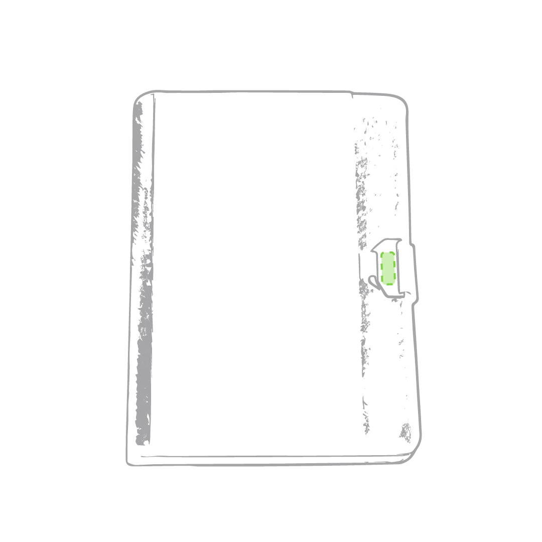 Carpeta portadocumentos de polipiel PU con bloc de 20 hojas