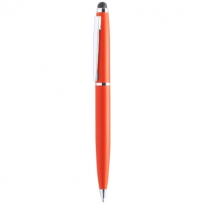 Bolígrafo metálico con puntero táctil