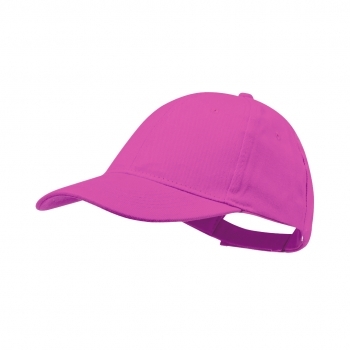 Gorra 6 paneles de algodón peinado con visera acolchada, ventilación bordada y cierre de velcro