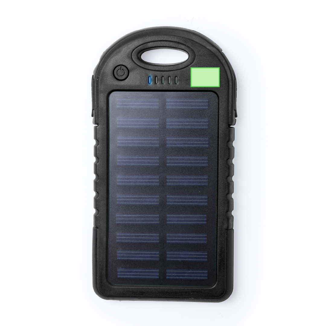 Powerbank con carga solar de 4000 mAh y autonomía sin corriente eléctrica