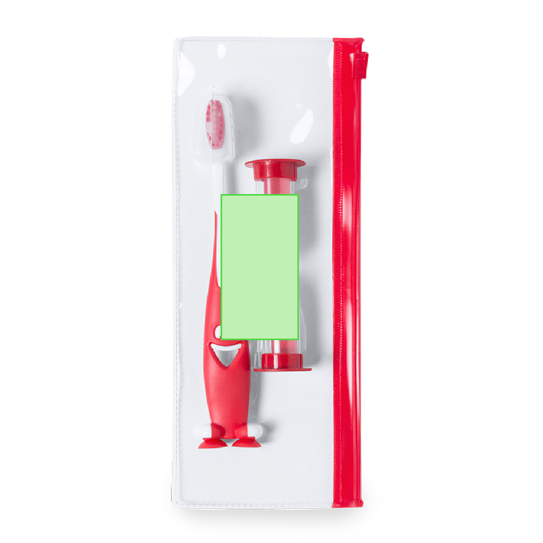Set cepillo de dientes con reloj de arena 2 minutos