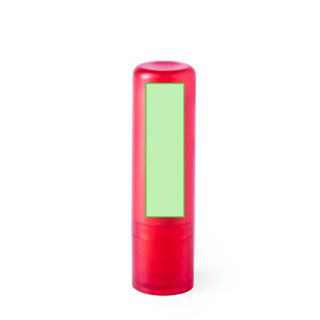 Barra bálsamo labial SPF15 en colores translúcidos vivos con aroma vainilla