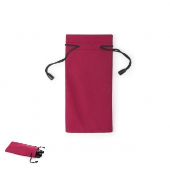 Funda para gafas de sol en suave PU con cordones de autocierre en amplia gama de colores — 9x18 cm